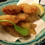 麦酒庵 - オイスターフライとチップス