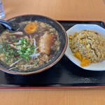 Mutsugorou Ramen - 醤油らーめんと焼き飯セット