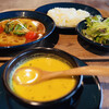 E→F Curry - ベジスープカレー&サフランライス&カボチャスープ