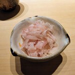 鮨 唐島 - できたてのシャリと削りたてのかつお節のたまごかけご飯