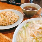 中国料理 西海 - 炒飯＋皿うどんセット