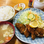 キッチンきねんび - ♪チーズささ身カツ定食¥780