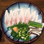 うなぎの豊川 - コースの鰻のうす造り