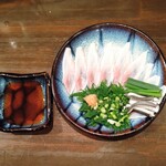 うなぎの豊川 - コースの鰻のうす造り