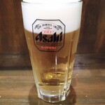 うなぎの豊川 - 生ビール中