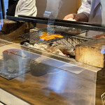 温石 - 唐墨を炭で炙り