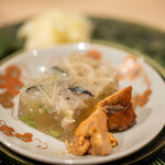 うを徳 - 2022.1 余市アンキモと大原天然トラフグてっぴ煮凝り