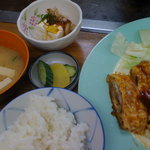 Hikariokonomiyaki - とん平焼き定食　800円