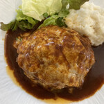 欧風食堂Kaede - チーズハンバーグ　アップ