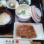 かね春 - かね春定食、去年から値上がりしたみたい、皮パリパリ今まで食べた鰻の蒲焼きの中では、上位です。開店同時に並びます。