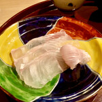 多仁本 - しゃぶしゃぶする鮃　そのままでも頂きました♫