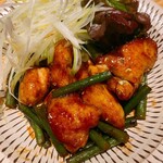 Jidori Izakaya Koshitsu Enkai Kinkura - 地鶏ボンジリのスタミナ味噌焼き