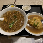 香港厨房 - フカヒレあんかけ汁そば定食（冬限定）1,100円