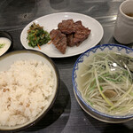 牛タン焼専門店 司 - 牛タン定食(3枚6切)