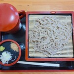 薬師の湯 - ざるそば(700円)通常は海苔乗ります