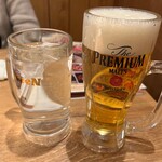 Kamata Yakiniku Toukyou Bin - 水と生ビール