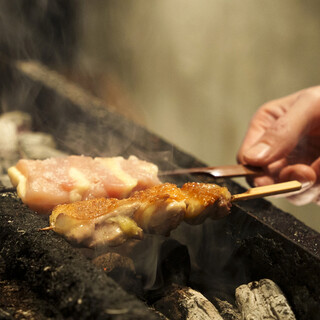 No vegetables, just carefully selection local chicken on skewers