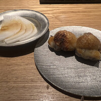 焼鳥 市松 - 肩肉と大根