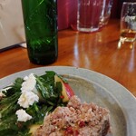 ハッコウ ルパン - 春菊サラダと豚肩ロースのパテ