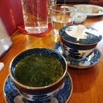 ハッコウ ルパン - 生青のりでふたをした牡蠣の茶碗蒸し