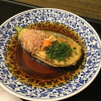 米茄子の揚げ出し-Beinasu agedashi