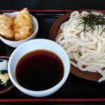 うどん万福 - ざるうどん＆かしわ天