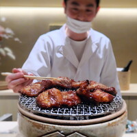 日本料理 研野 - 研野定番のチャーシュー。八丁味噌を使って、和の風味に仕上げ。