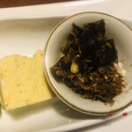 魚酔庭 - 卵焼きと昆布とおかかの佃煮←よきご飯のお供