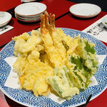 割烹よし田 - 天ぷら盛り合わせ
