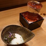 shingitaisakaba - 突き出し350円(税抜)本日の日本酒600円(税抜)