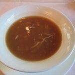 中国料理 満楼日園 - 蟹肉入りふかひれスープ