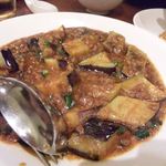 静岡四川飯店 - 2013.1. ナスとひき肉のピリ辛炒め