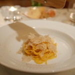 Shin Harada - お楽しみの一皿(プラす4500円で白トリュフのパスタ