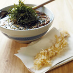Large shrimp tempura soba (cold or hot)