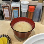 とんかつ檍のカレー屋 いっぺこっぺ - 檍の豚汁は生姜香るあっさりタイプ