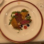 リストランテ ラ チャウ - 真上から撮影したメイン。