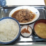 しみず食堂 - 焼肉定食 570円