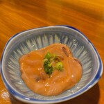 生つくね 元屋 - 塩辛！フライドポテトと一緒に食べるのもおススメです！