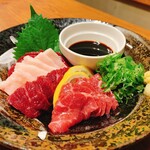 熊本直送马肉刺身拼盘