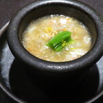 十皿 - 勢子ガニのスープ　蓮根おやき