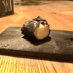 L’Espérance - ネギのグリル。焦げの近くがめちゃうまでこそげ取って食べちゃいました☺️