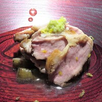 十皿 - 河内鴨とごぼう　そば茶餡