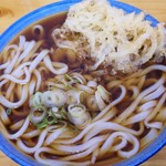 長命うどん - 長命うどん・大盛（500円）＋かきあげ・やさい（100円）