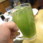 須賀乃湯 - 最後はホッピーではなく、緑茶を貰い緑茶ハイにしました。