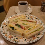 マヅラ喫茶店 - ミックスサンドセット(700円)