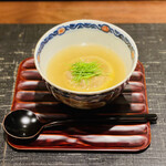 おにく 花柳 - 和牛と早堀り筍の柚子饅頭