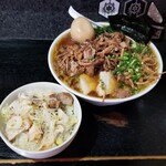 塩そば専門店 桑ばら - チャーマヨ丼＋裏そば