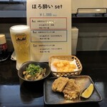 食堂酒場 特製からあげ 凛 - ほろ酔いsetのB set1080円