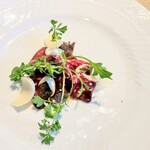 La Brianza - 上州和牛ブレザオラ黒トリュフ百合根。わたし的に初体験の百合根、ほくほくなんですね～(^^) ハーブの香りとかトリュフの香りとか、ブレザオラがいつもと違った楽しみ