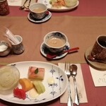 花仙庵 仙仁温泉 岩の湯 - 夕食のデザート